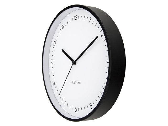 Zegar ścienny NeXtime Berlin 30 cm biały