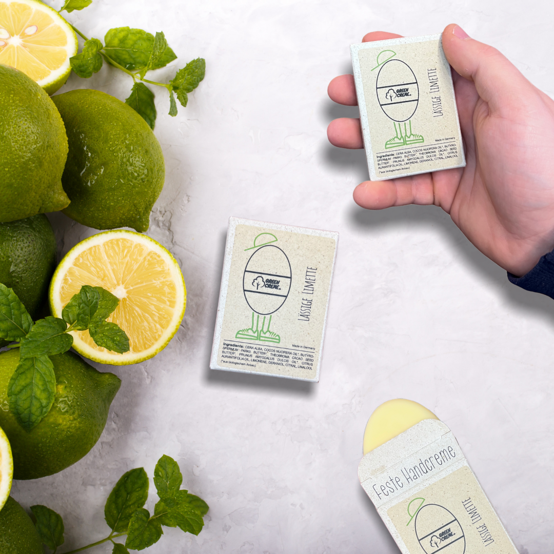 Lässige Limette - feste Handcreme - 30 Gramm