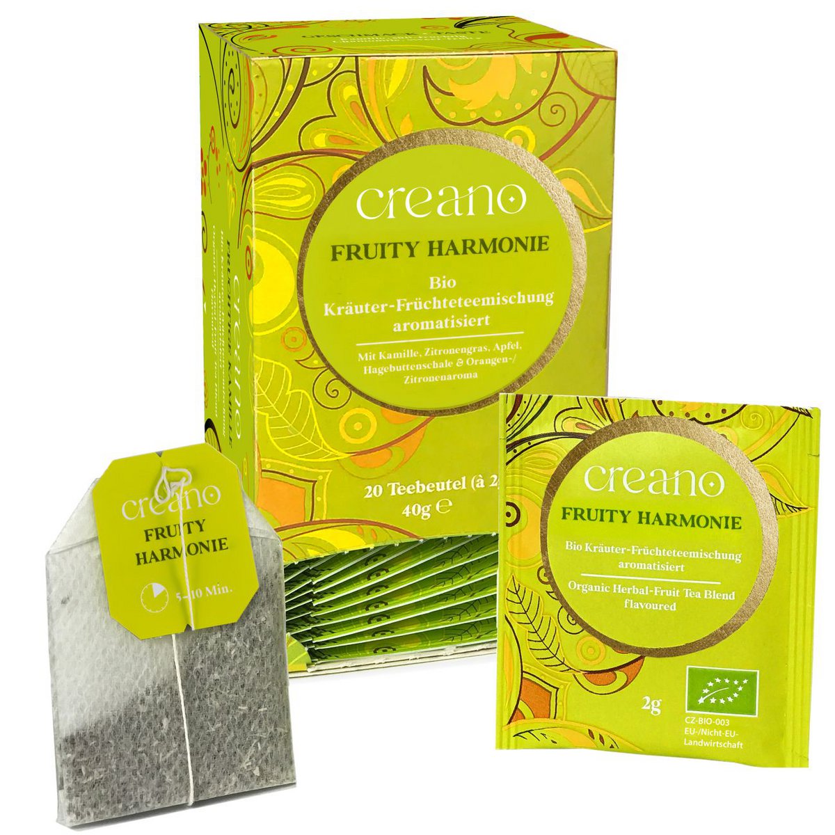 Bio-Teebeutel Fruchtige Kamille, 20er Pack