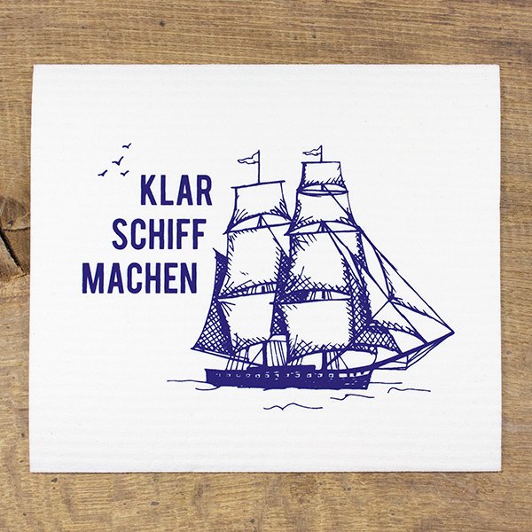 Sponge cloth clear the ship