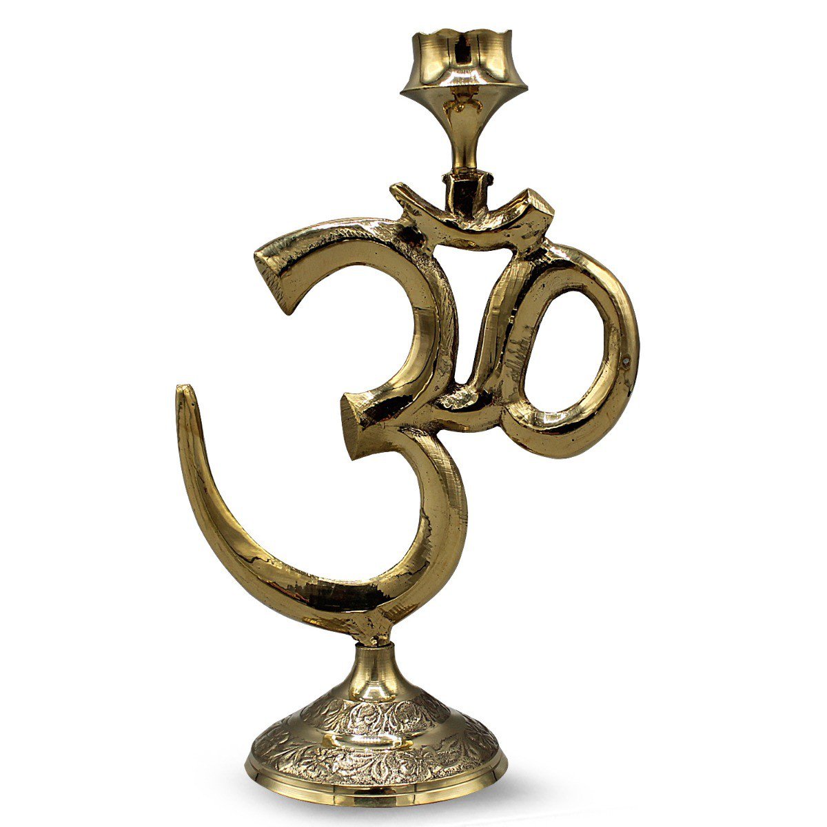 Brass Ohm Incense Burner 10 cm