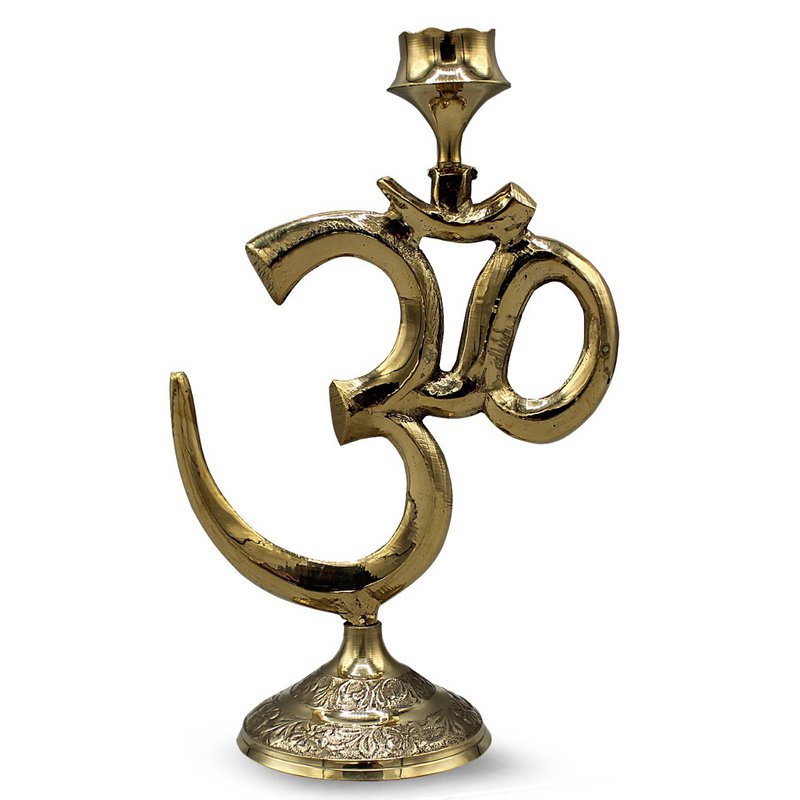 Brass Ohm Incense Burner 10 cm