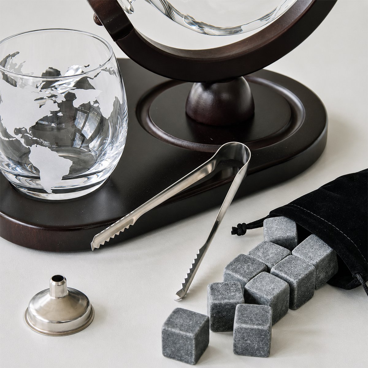 Deluxe Globe Decanter Set