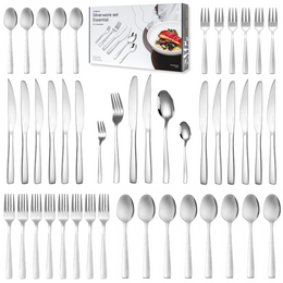 Besteckset Essential – 12 Personen / Silber 18,0 Edelstahl