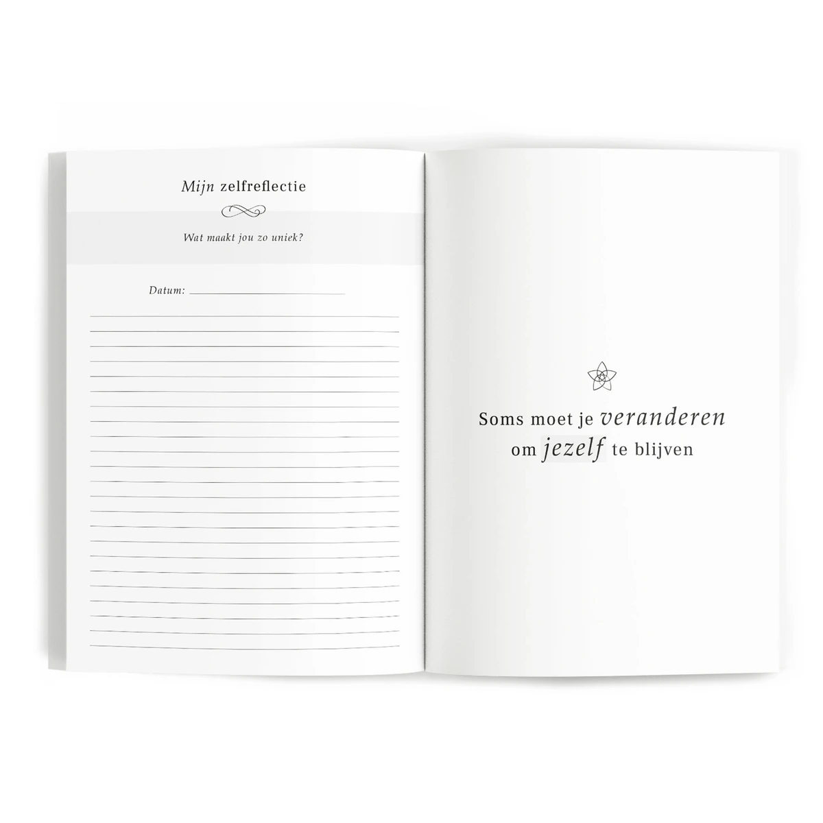 Fyllbooks Tagebuch für Selbstliebe - Leinenkamel mit Goldfolie
