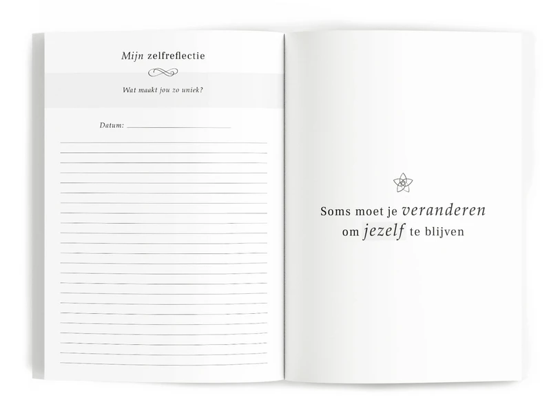 Fyllbooks Tagebuch für Selbstliebe - Leinenkamel mit Goldfolie