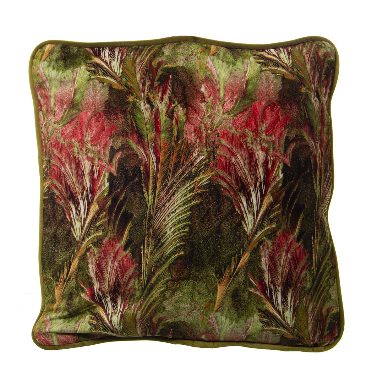 BEDRUKT FLUWELEN KUSSEN 45X45CM MET RITS 45X45CM LL20039