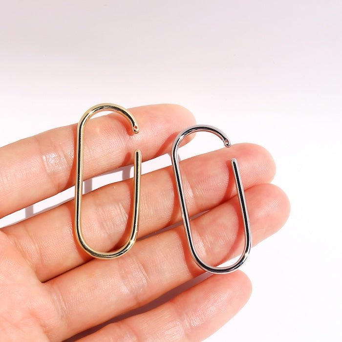 Polsino auricolare minimalista a forma di U: pezzo unico