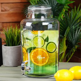Dispenser with Tap Glass 8 l