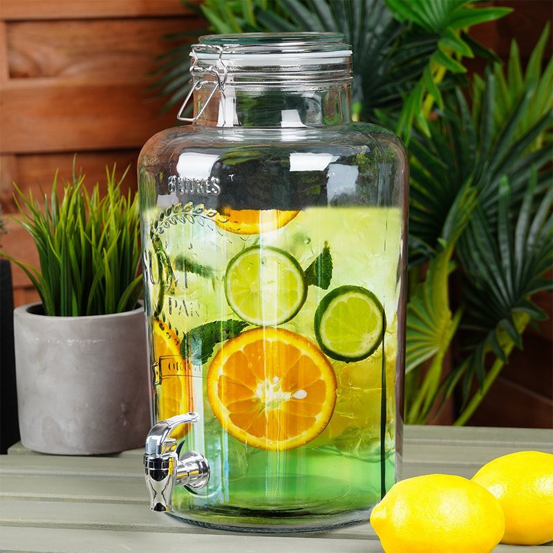 Dispenser with Tap Glass 8 l