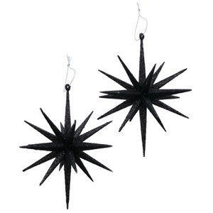 Deco Hanger star H15cm black 2-piece