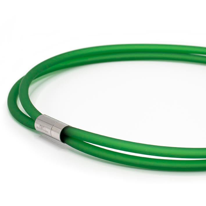 Cadena de goma, verde botella, 2 hilos
