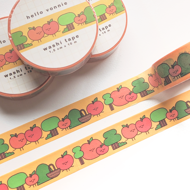 Apple Friends Washi Tape