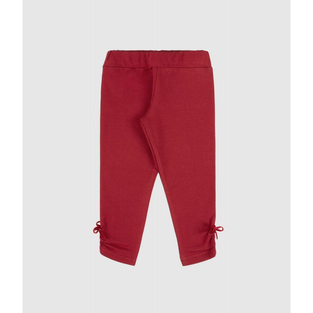 Legginsy z dżerseju Little Bow ze szczotkowanej dzianiny – uroczy niezbędnik dla dziewcząt