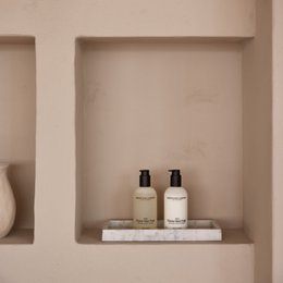 White marble tray 30x15cm