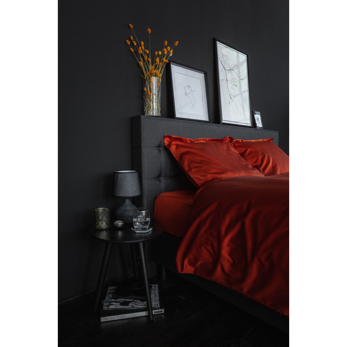 100% Cotton Satin Duvet Cover Set Indian Spice