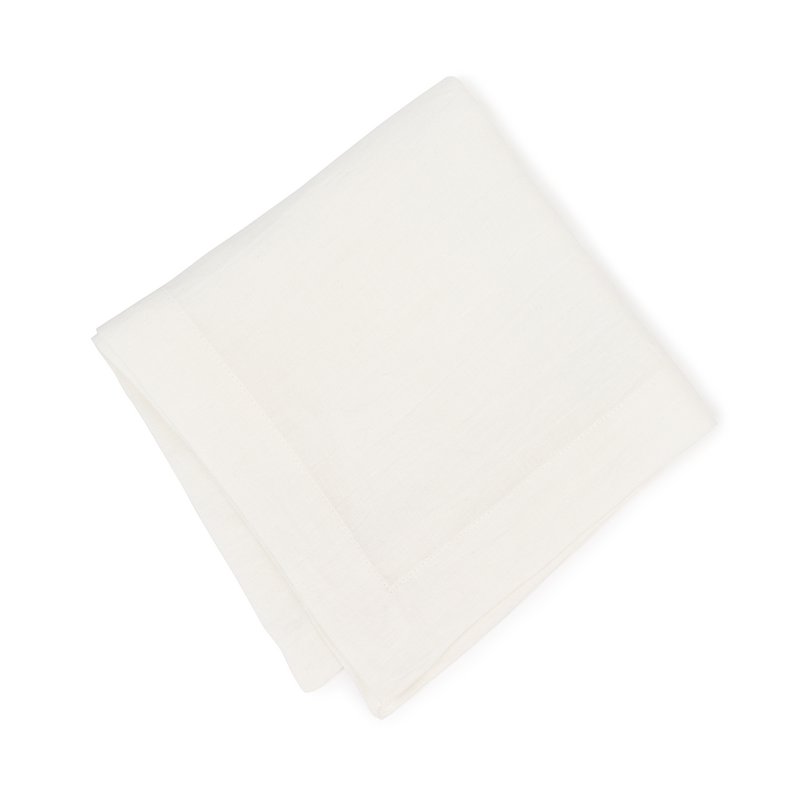 Mantel individual de lino, blanco roto
