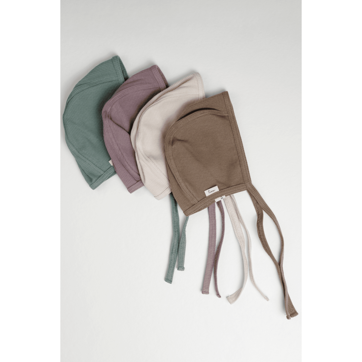 Bonnet bébé côtelé Tisu, lilas