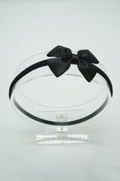 Cerchietto in nylon satinato metallizzato regular mini
