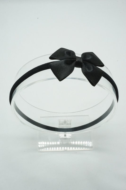 Cerchietto in nylon satinato metallizzato regular mini