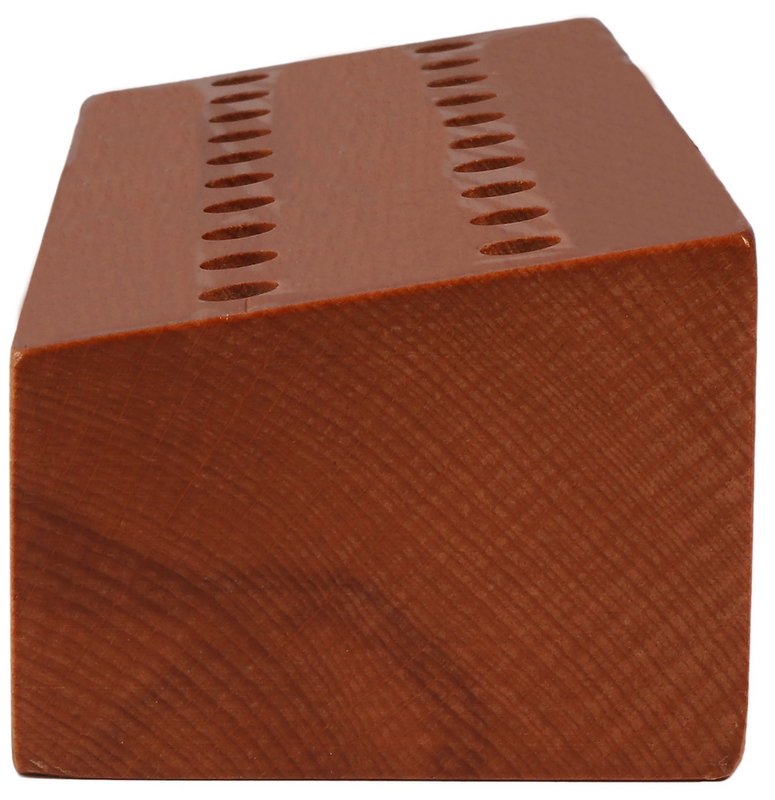 Schraubendreherhalter aus Holz, 6 x 15 x 4,5 cm, 20 Löchern