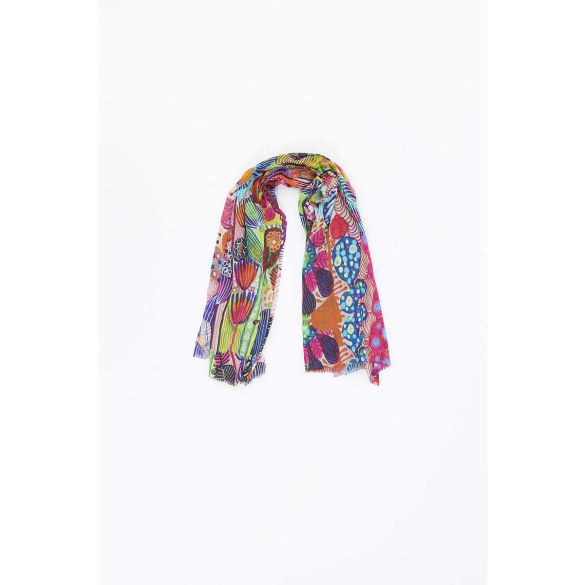 Scarf Wool/Silk - Otra Cosa - Fantastic Flowers - 4733