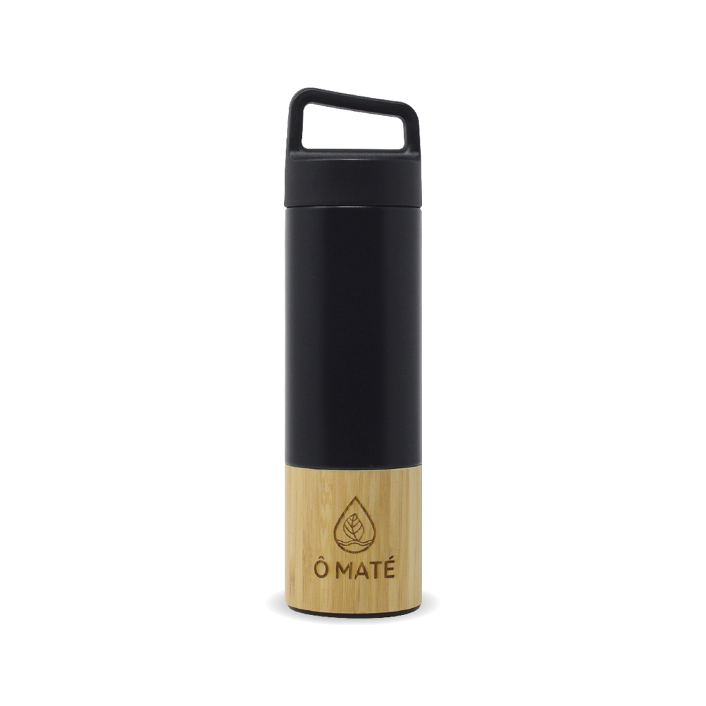 Infusor termo de bambú negro