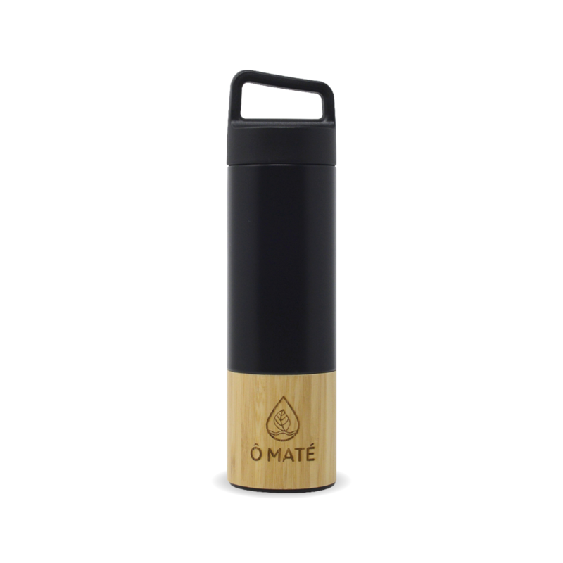 Infusor termo de bambú negro