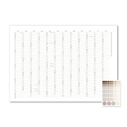 Kalender met zelfklevende stippen 2027 - A2/A1