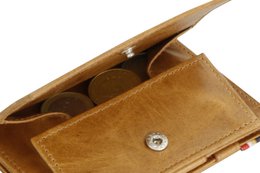 Wallet Cavare Coin Pocket Brushed Cognac