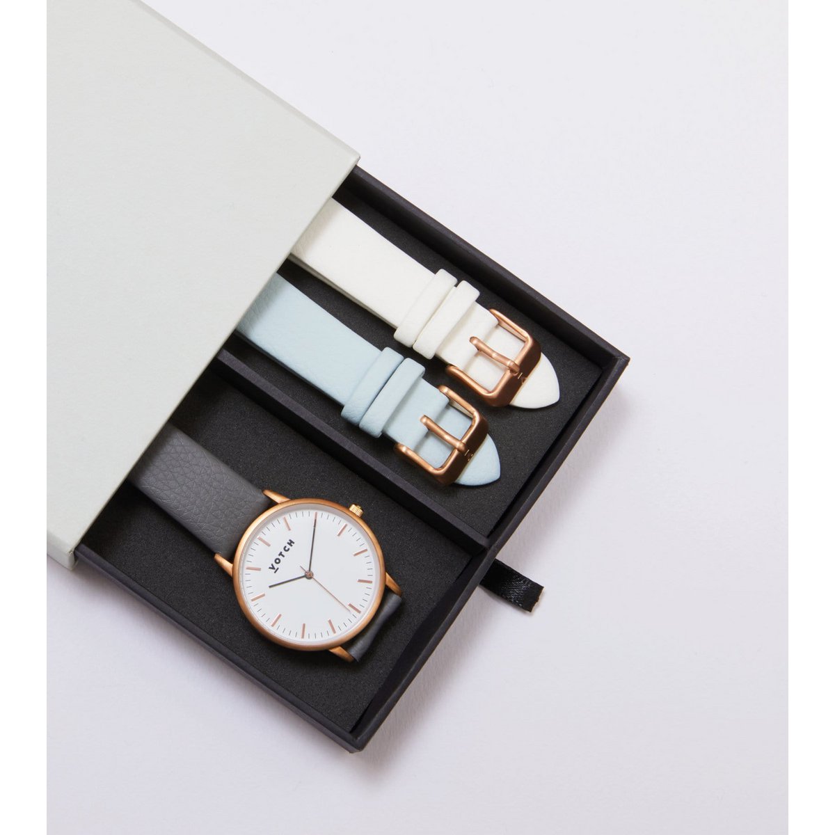 Rose goud & leigrijs | Moment-cadeauset