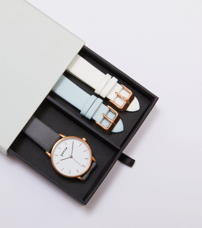 Roségold & Schiefergrau | Moment-Geschenkset