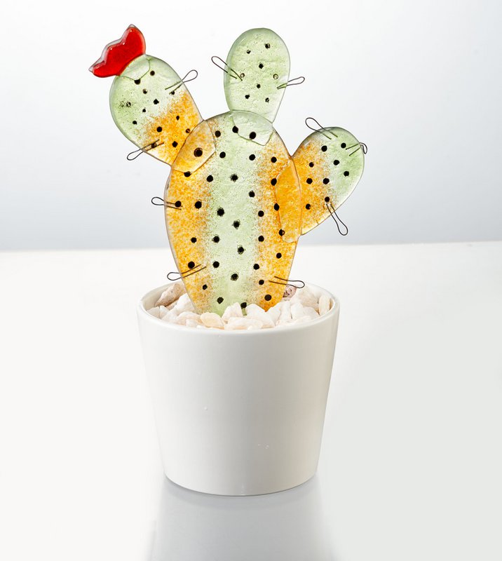 Tropical Cactus  Small 12x19x30 Yellow