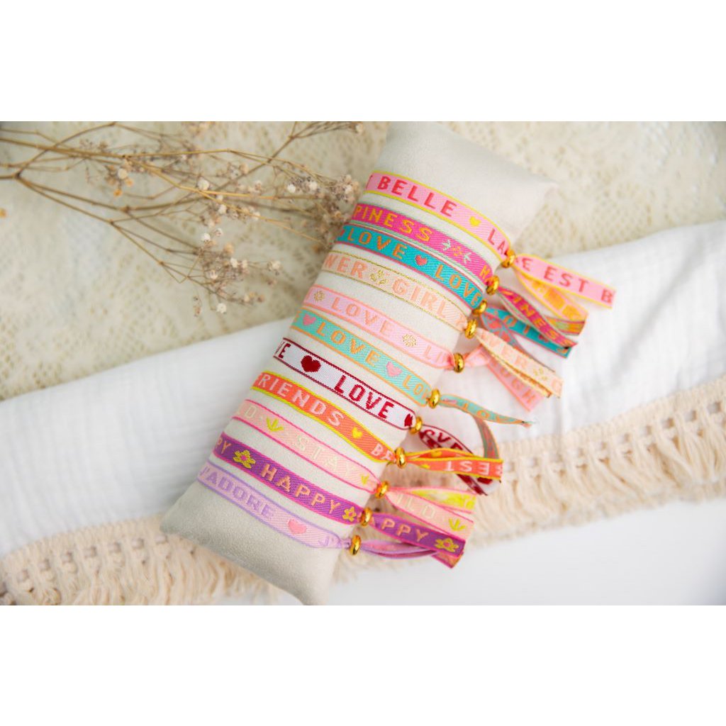Pulsera de cinta felicidad
