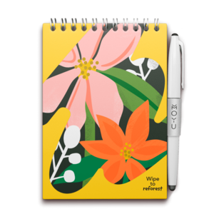 MOYU Erasable Notebook A6 Hardcover - Flower Vibes