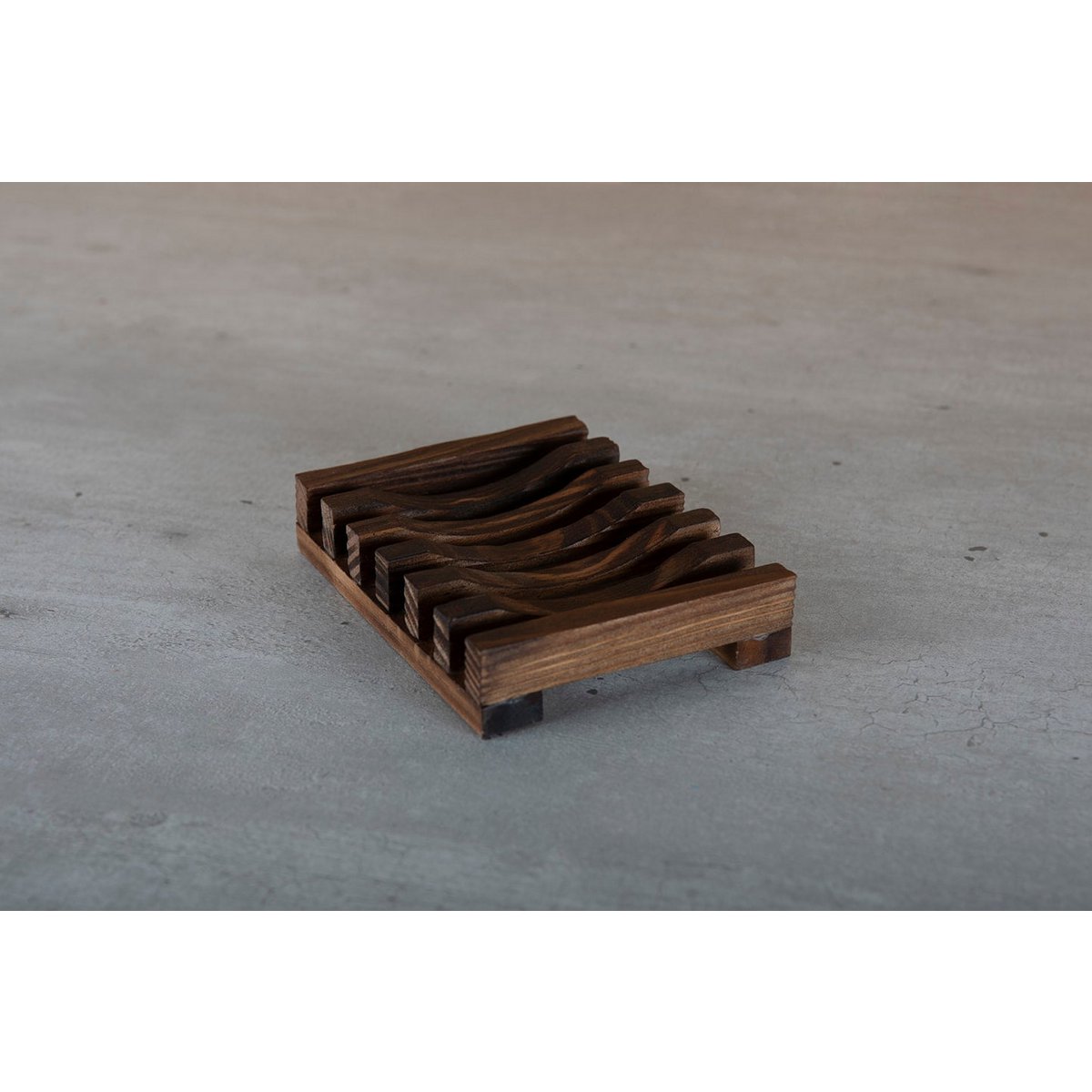 Shampoo Bar - Soap Holder made of Dark Wood