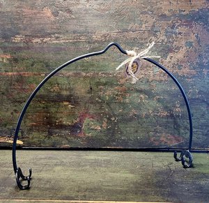 Hick for Dutch Oven - Ø 32 cm - Cast iron - Fire -fire accessories - Outdoor kitchen - Fire bowl - Tripod - Black Copy