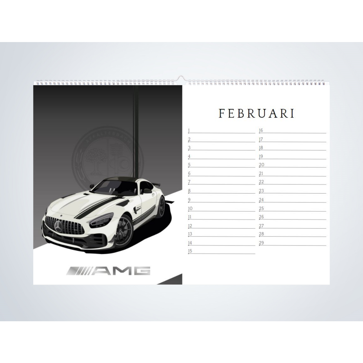 Car Birthday Calendar