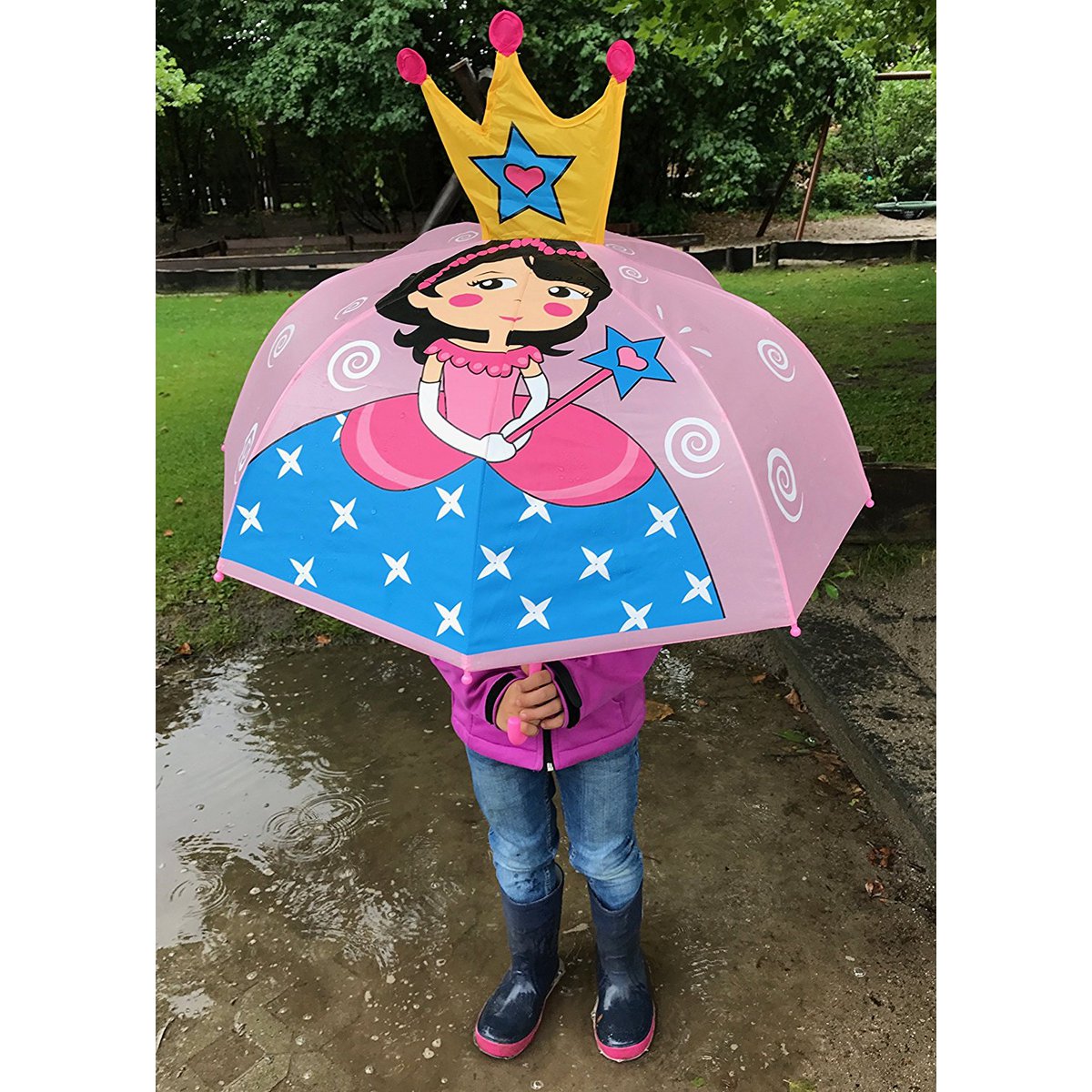 Parapluie princesse rose
