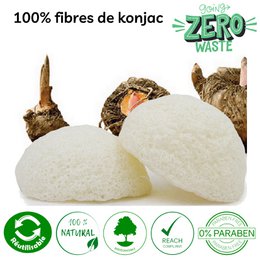Zero waste classic natural konjac