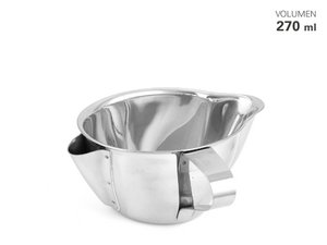 Separating sauce boat made of stainless steel 270 ml
