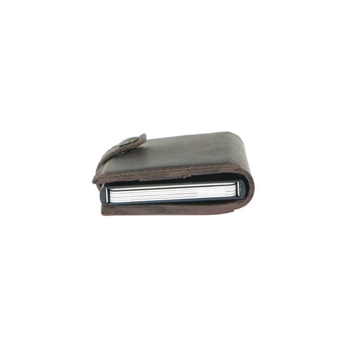Card Case Plus Portefeuille Vintage Marron