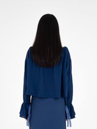 Kleine blaue Bluse