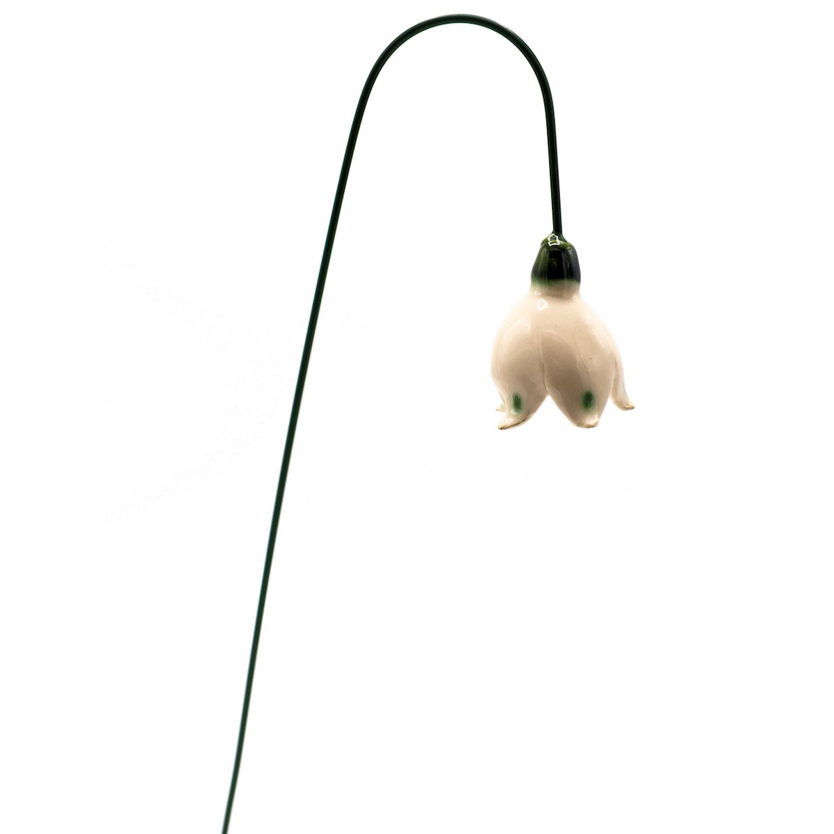 Snowdrop flower ceramic fixed 3.5 cm