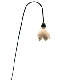 Snowdrop flower ceramic fixed 3.5 cm