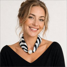 HS Pearl Scarf Zebra Print - Multiple Colors