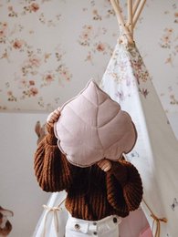 Oreiller Feuille de Lin « Rose Poudré »
