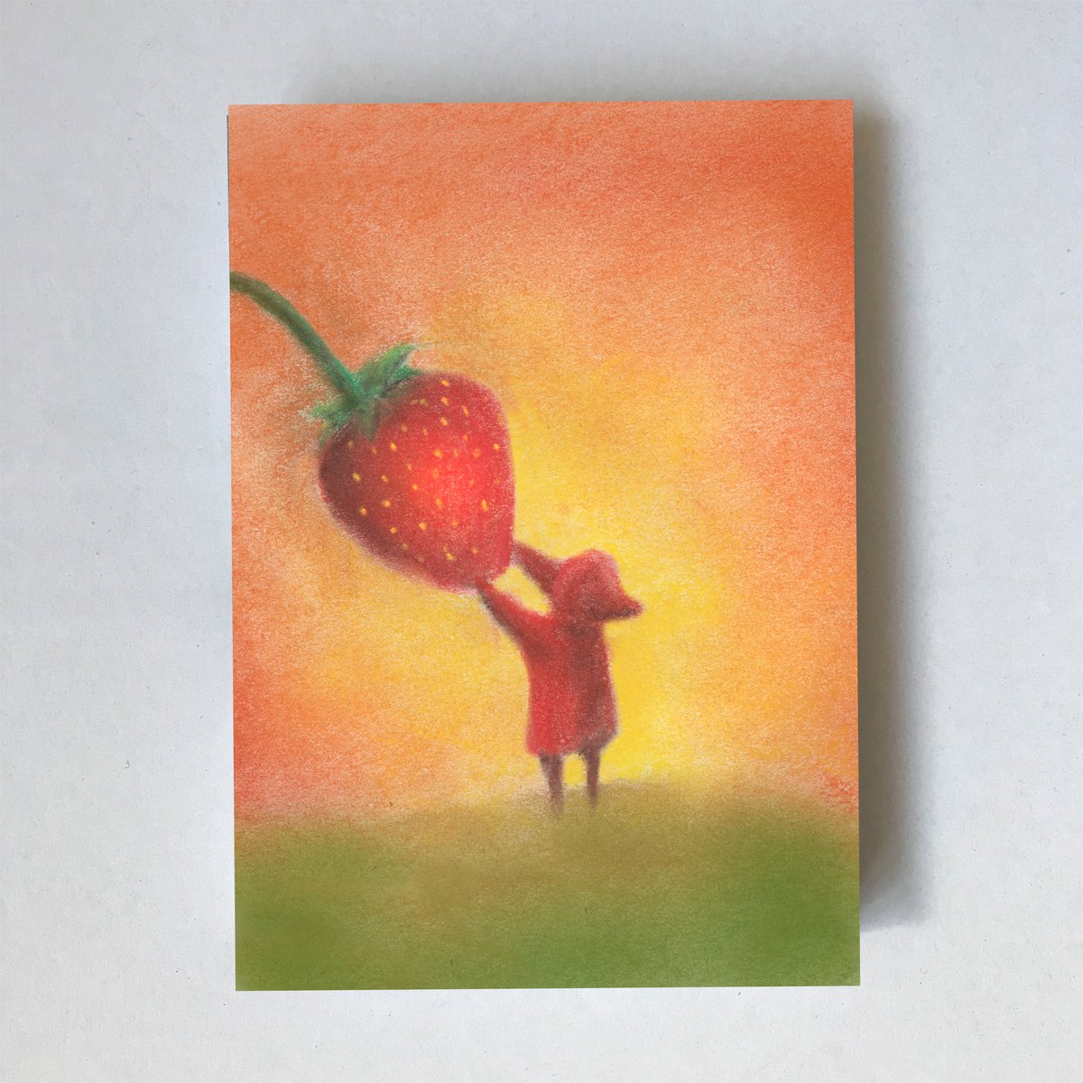 Fairy tale 'Strawberry' Waldorf card