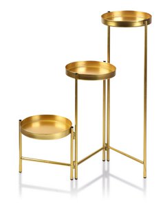 SWEN GOLD Flower stand h60x19cm,h40x19cm,h19.5x19cm