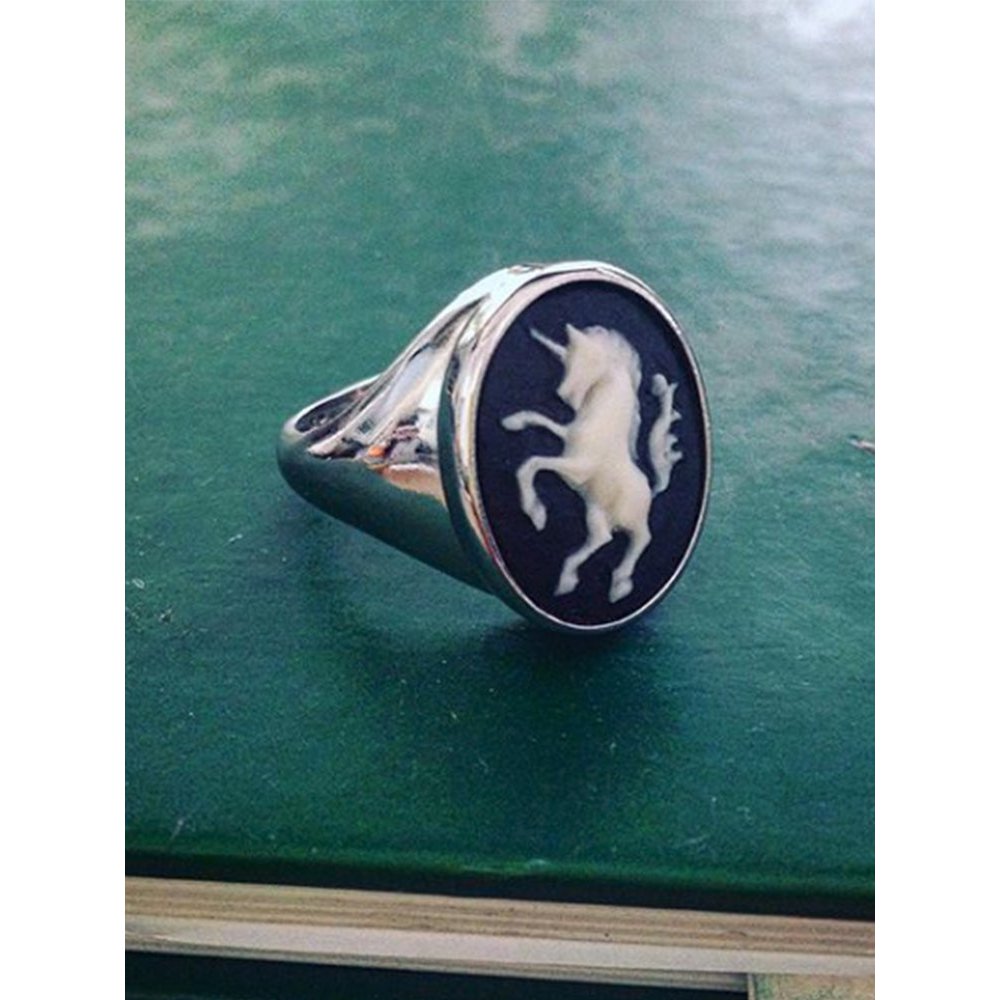 Einhorn Cameo Siegelring